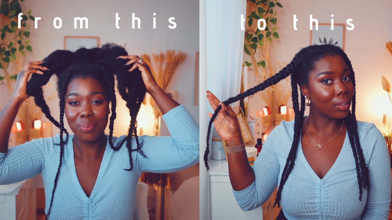 MOISTURIZING MY DRY HAIR AND USING NEW HAIR PRODUCTS | Obaa Yaa Jones