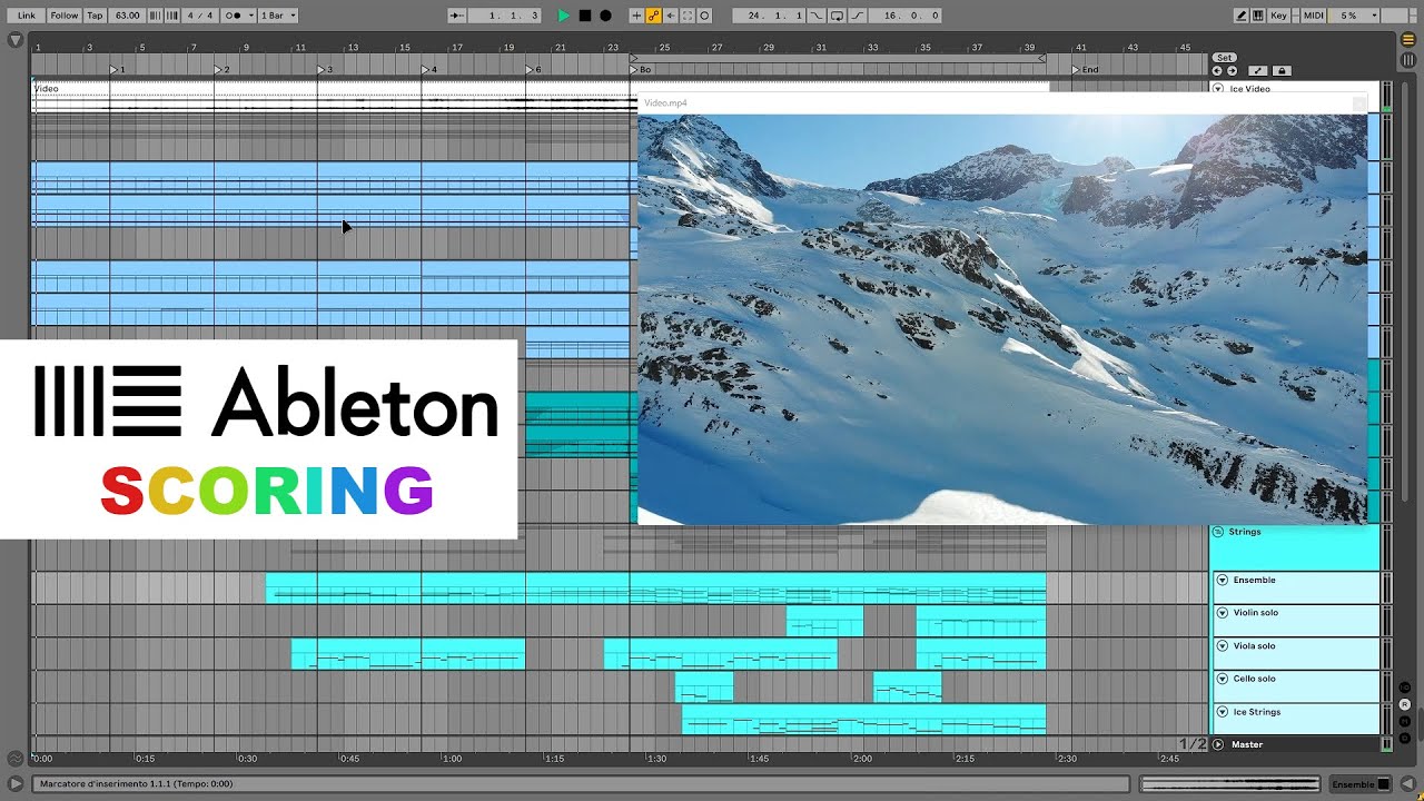 Scoring Film in Ableton live 11 - Emotional Orchestra Mockup