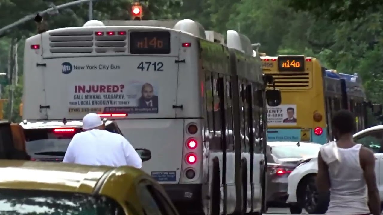 MaBSTOA: New Flyer XD60 #4712 & #4743 On A Chelsea Piers & Lower East Side-bound M14D +SBS+