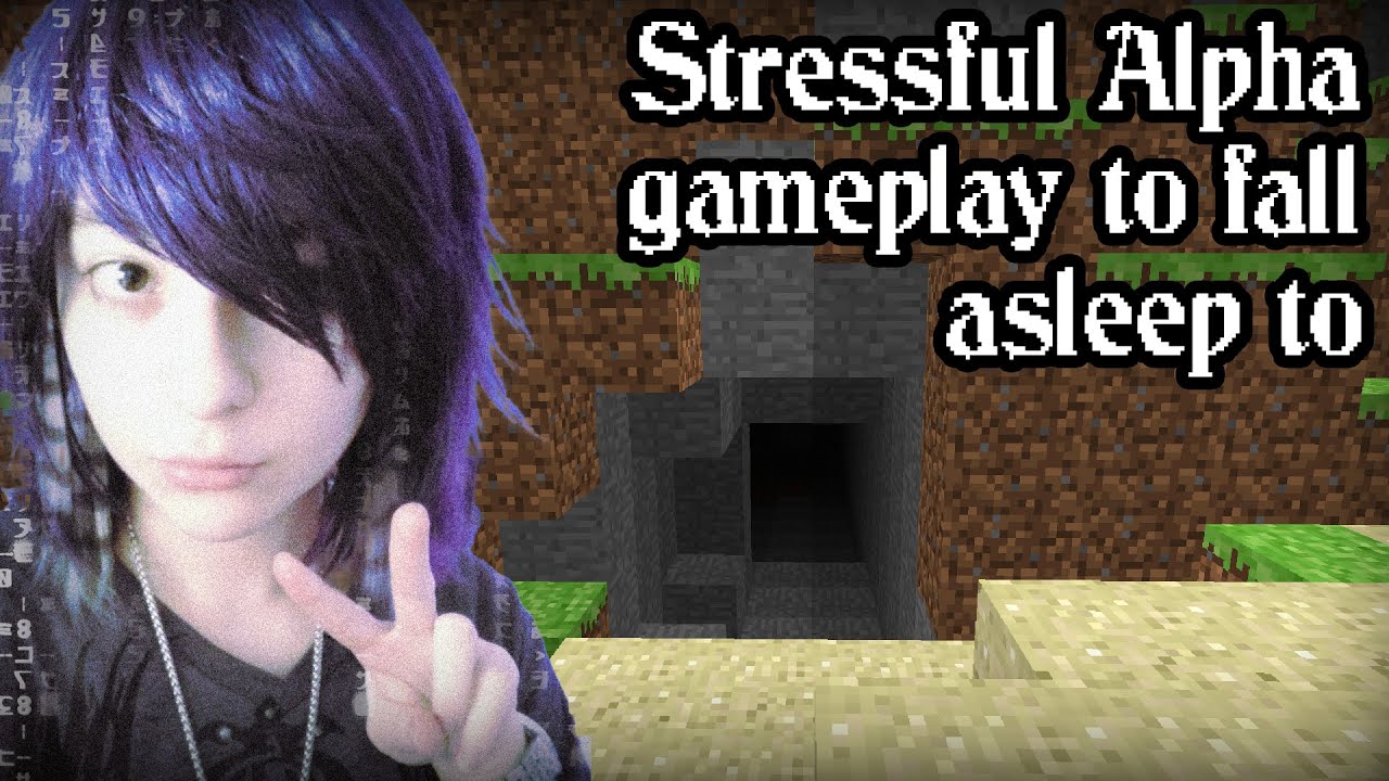 Talking about people with no hobbies while trying not to die in a cave in Minecraft Alpha