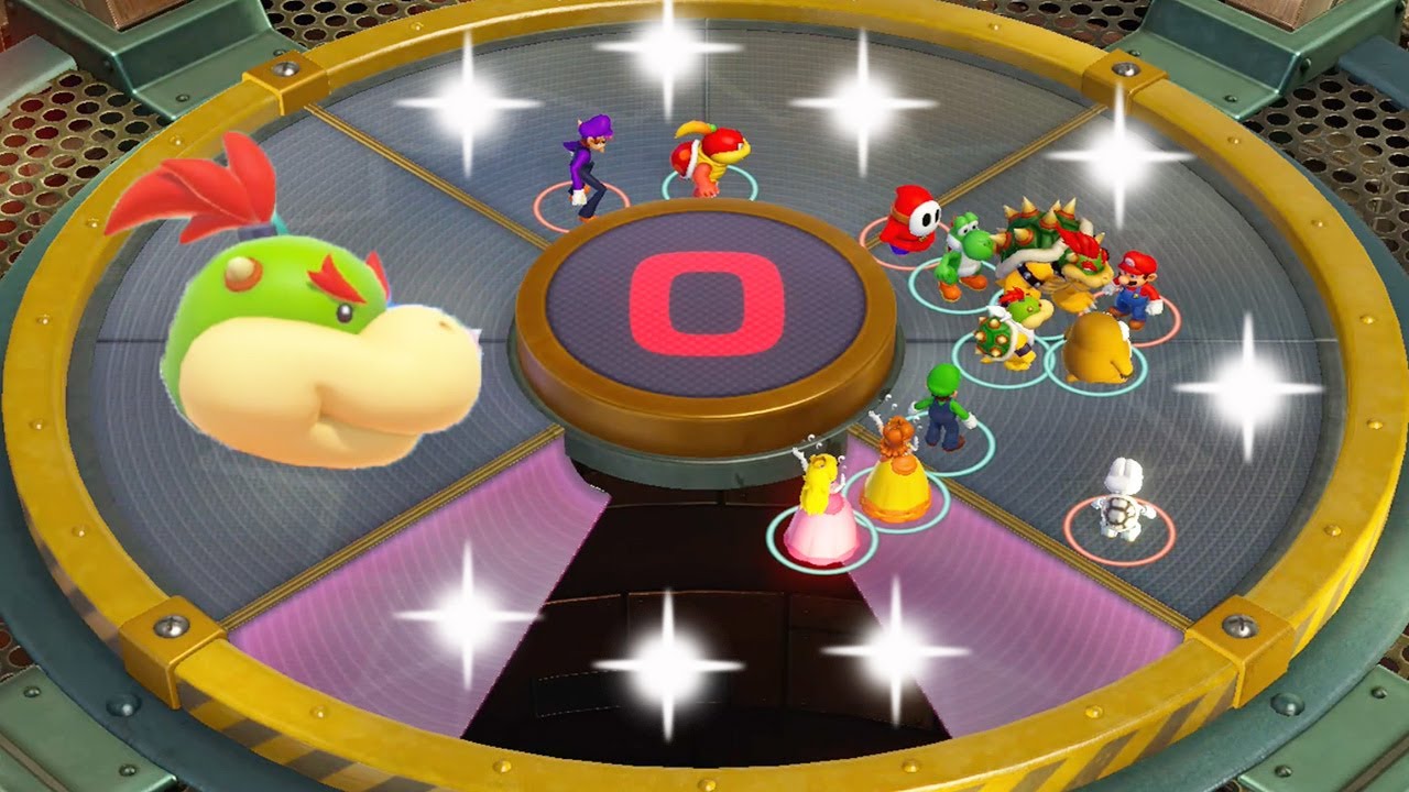 Super Mario Party Minigames - Dry Bones vs Boo vs Bowser Jr. vs Yoshi (Master Cpu)