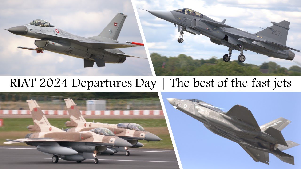 RIAT 2024 Departures Day | The best of the fast jets
