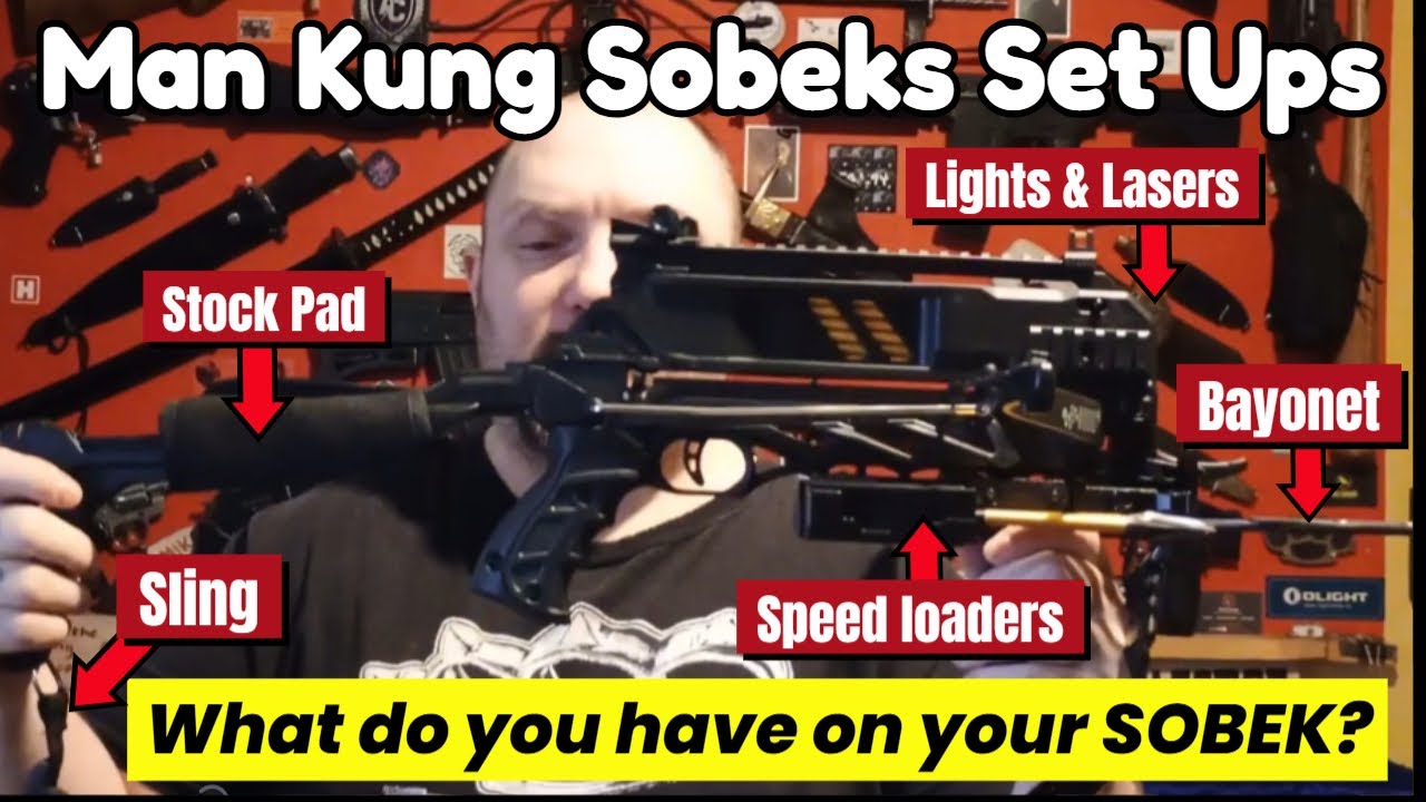 Man Kung Sobek Set Up - Lights, Lasers, Speed Loaders, Mounts, Slings and much more