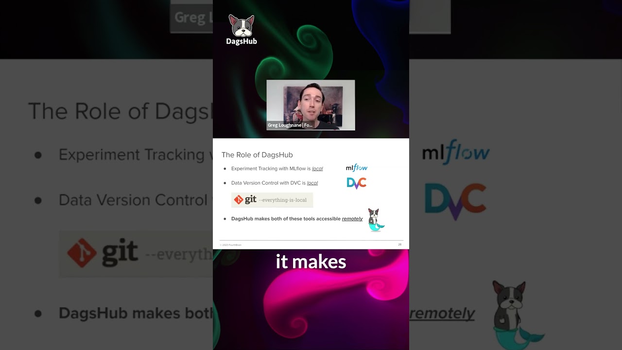 Track experiments with MLflow and DVC using DagsHub
