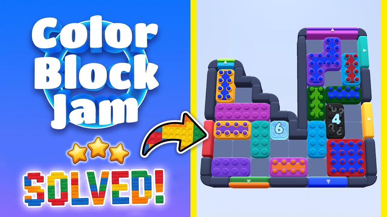 Color Block Jam Level 1097 (1098) | Every Puzzle Solved! 🎯