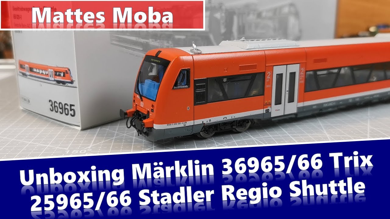 #Unboxing #Märklin H0 36965 / 36966 / 36967 (#Trix 25965 / 25966 / 25967) Stadler #Regio #Shuttle
