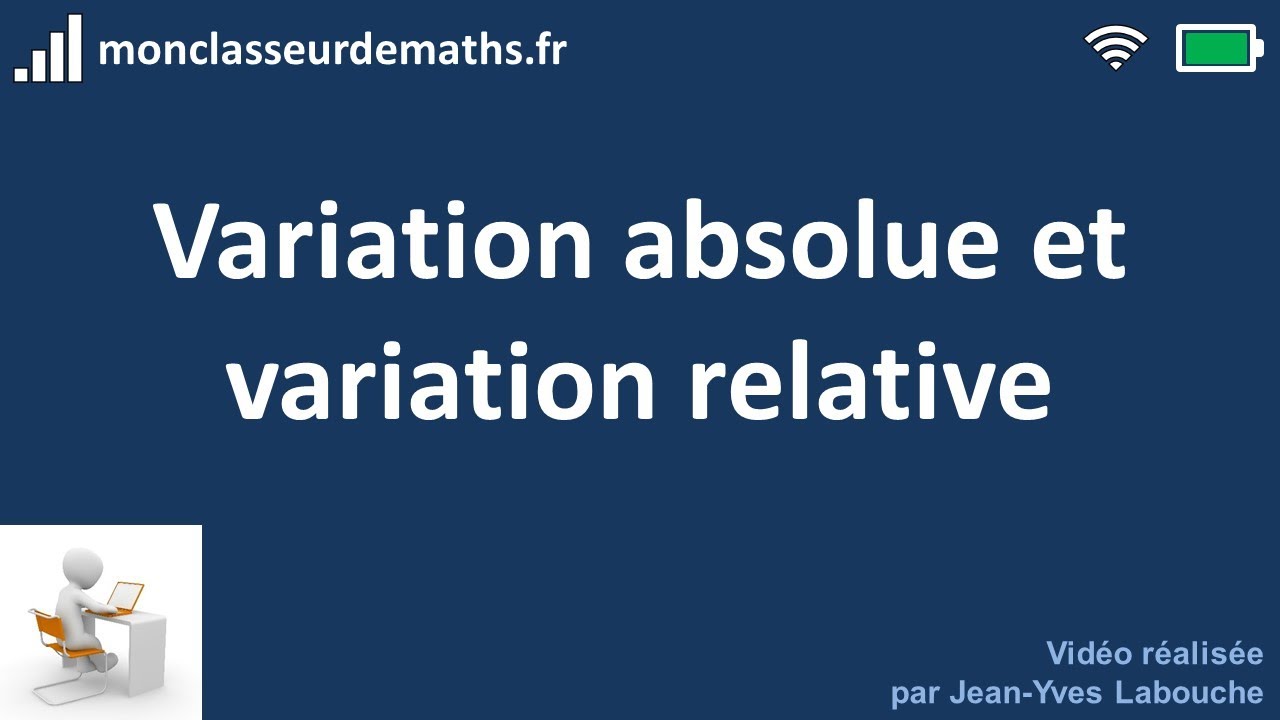 Variation absolue et variation relative