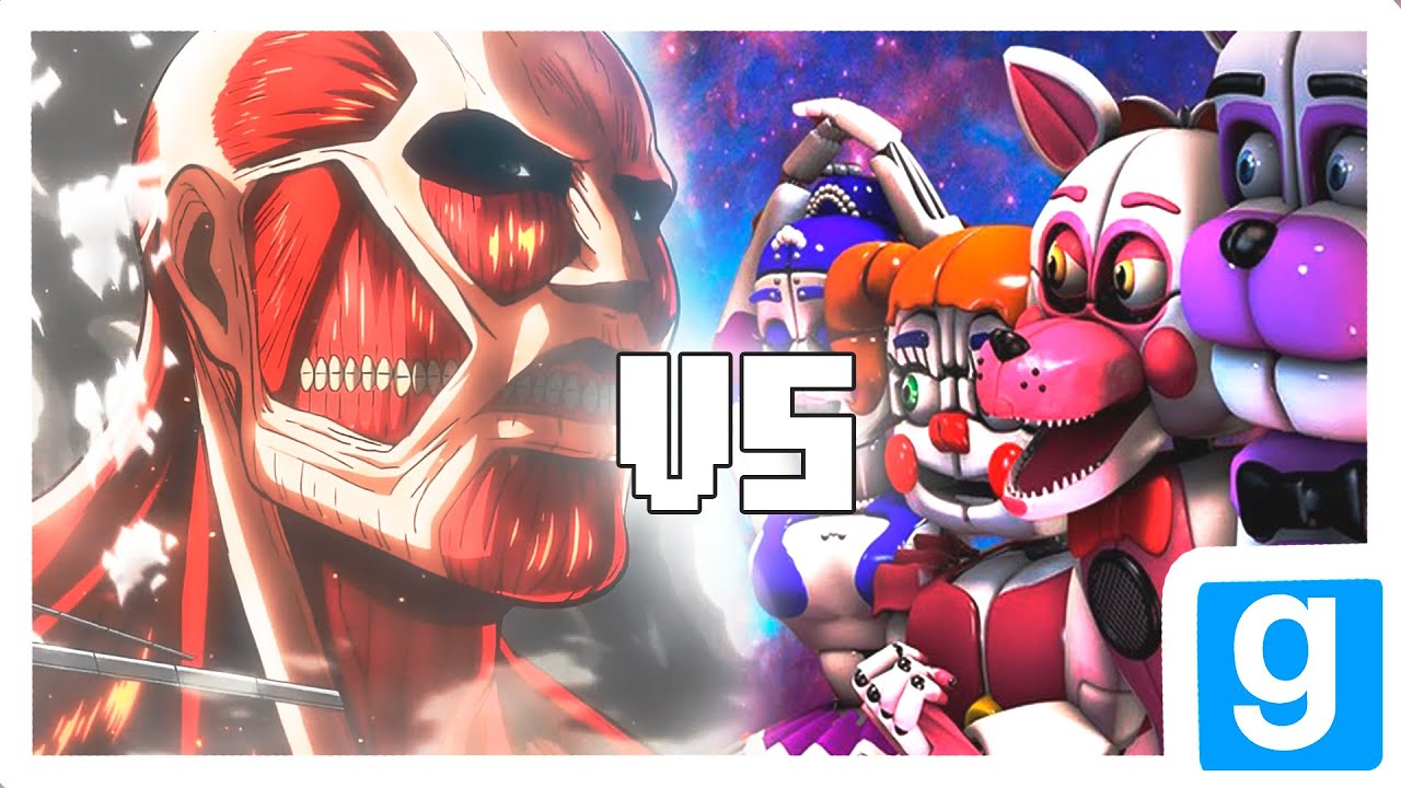 Titan vs FNAF Big big man against insects Five Nights at Freddy's Garry's mod addon