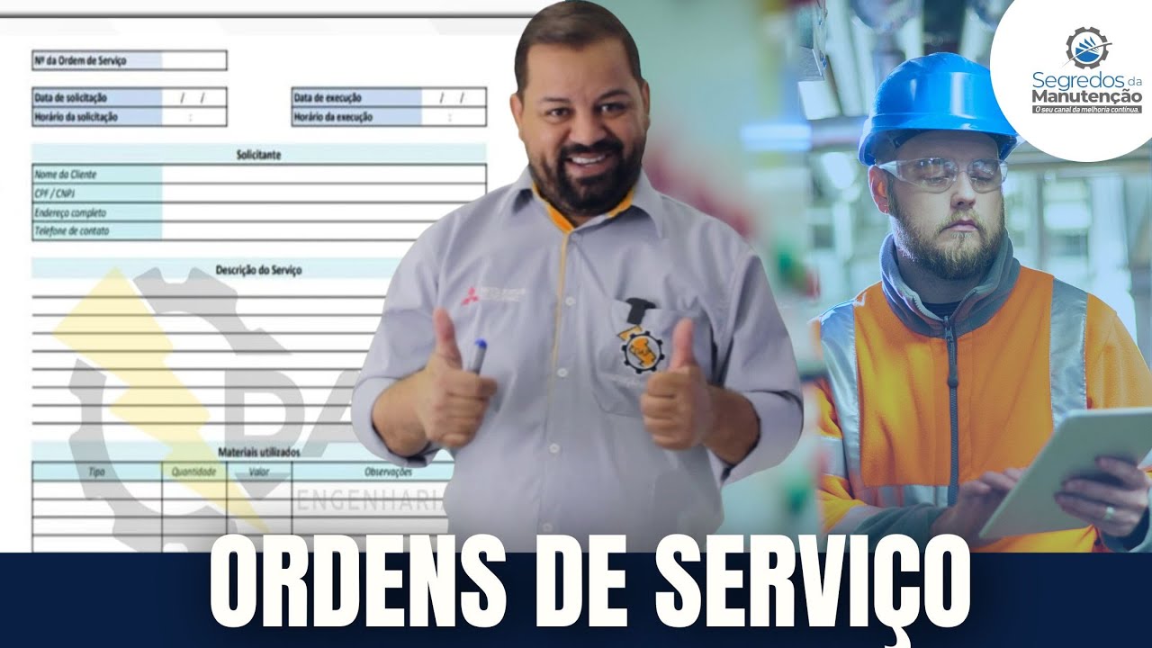 Ordens de serviço na manutenção