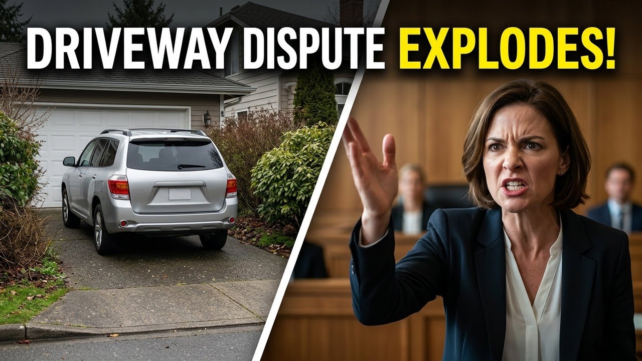 Crazy Female Defendant Threatens Landlord Over Blocked Driveway in Court?