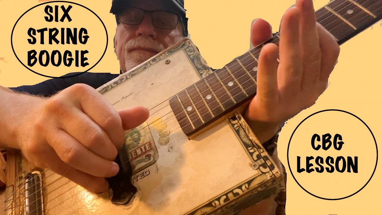 6 String Cigar Box Guitar Lesson Boogie #cigarboxguitar #cigarboxguitarlesson