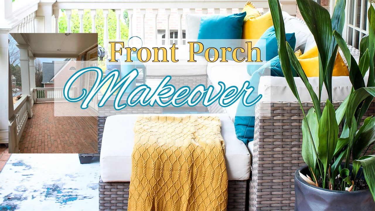 Porch Makeover | Summer Porch Decorate with Me | Outdoor Interior Decorating