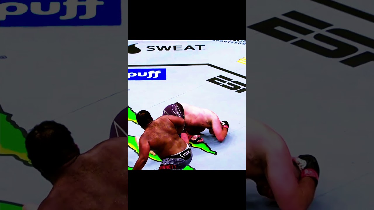 Crazy Athleticism!! Huge Heavyweight with amazing wheel kick KO!! and Front flip Celebration!