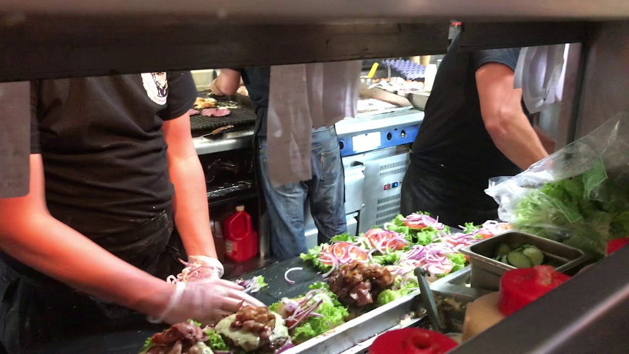 Fergburger Assembly Line, Queenstown New Zealand