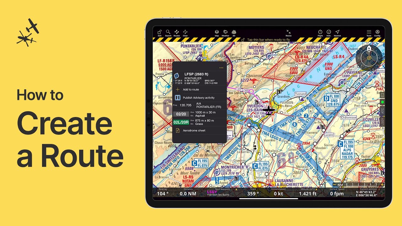 How to easily create a route for your flight