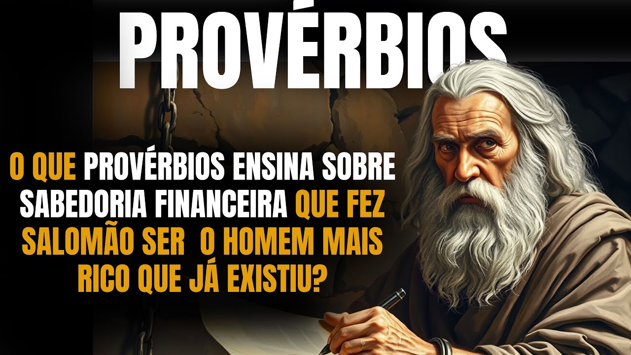O que PROVÉRBIOS ENSINA SOBRE SABEDORIA FINANCEIRA que fez  SALOMÃO O HOMEM MAIS RICO DO MUNDO?