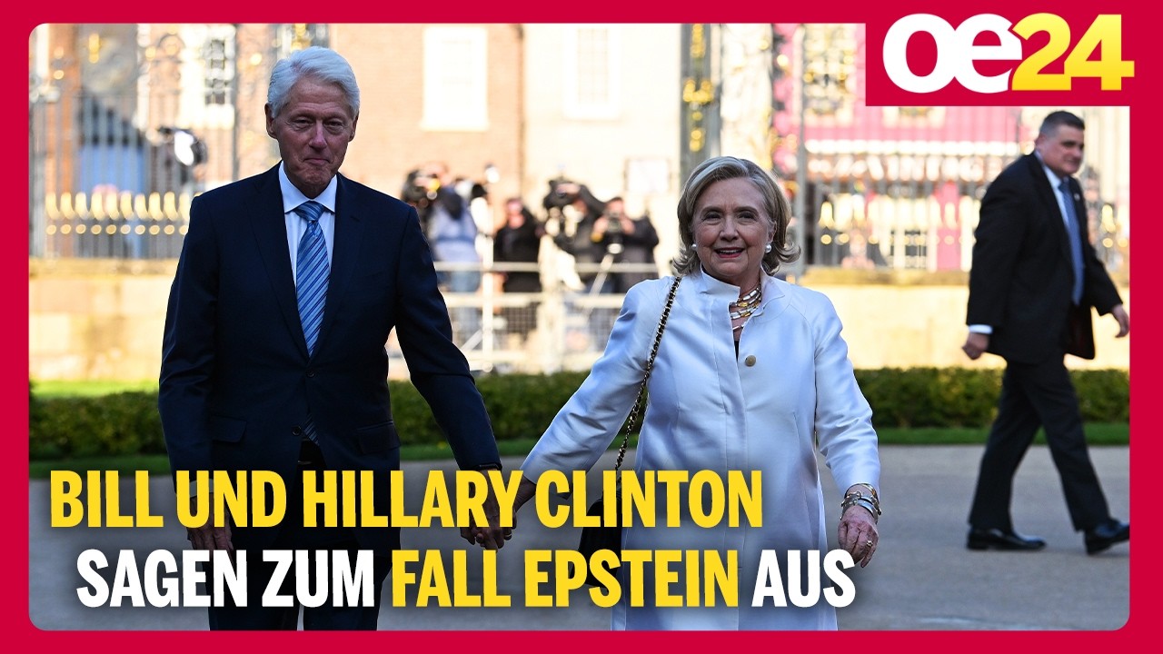 Bill und Hillary Clinton sagen zum Fall Epstein aus