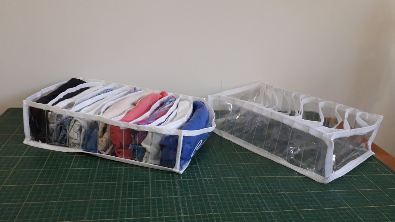 Organizador colméia de camisetas, passo à passo.