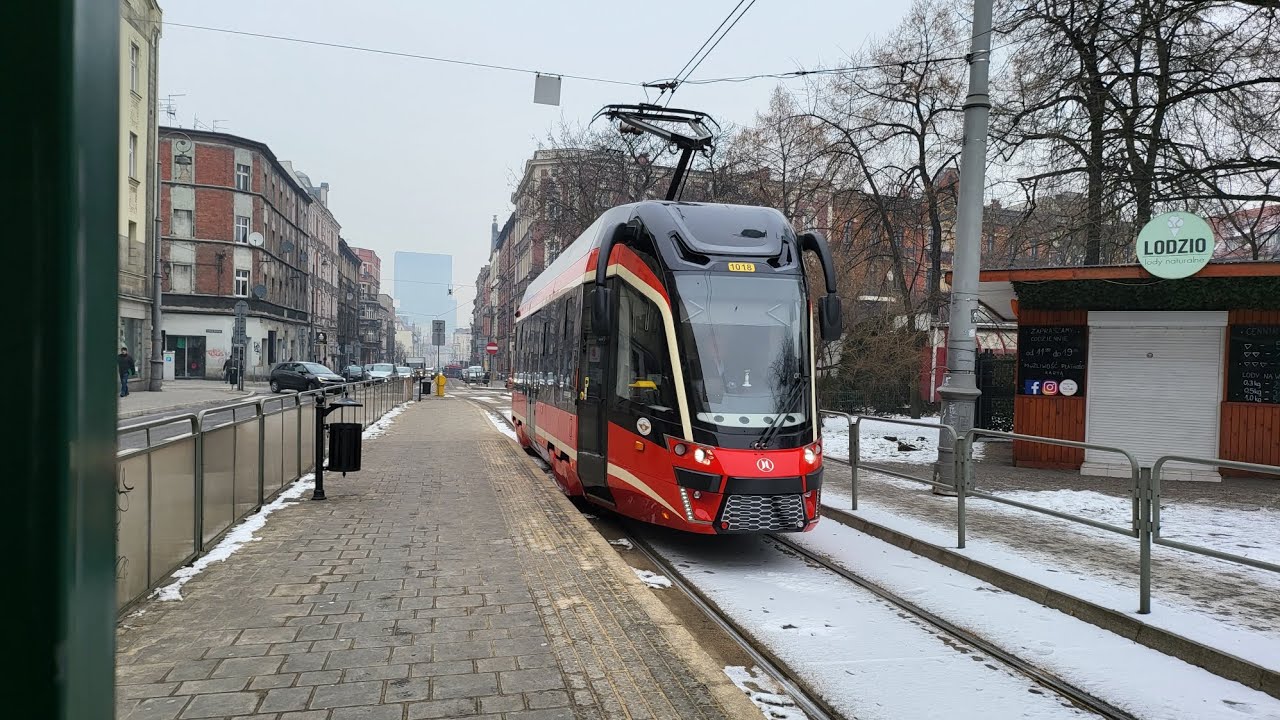 Moderus Beta MF 11 AC BD #1018 (Tramwaje Śląskie - linia 41)