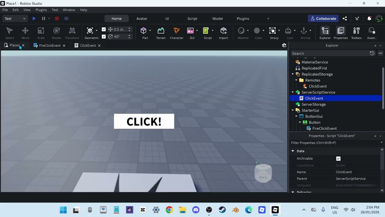 Как использовать удаленные события в Roblox Studio!