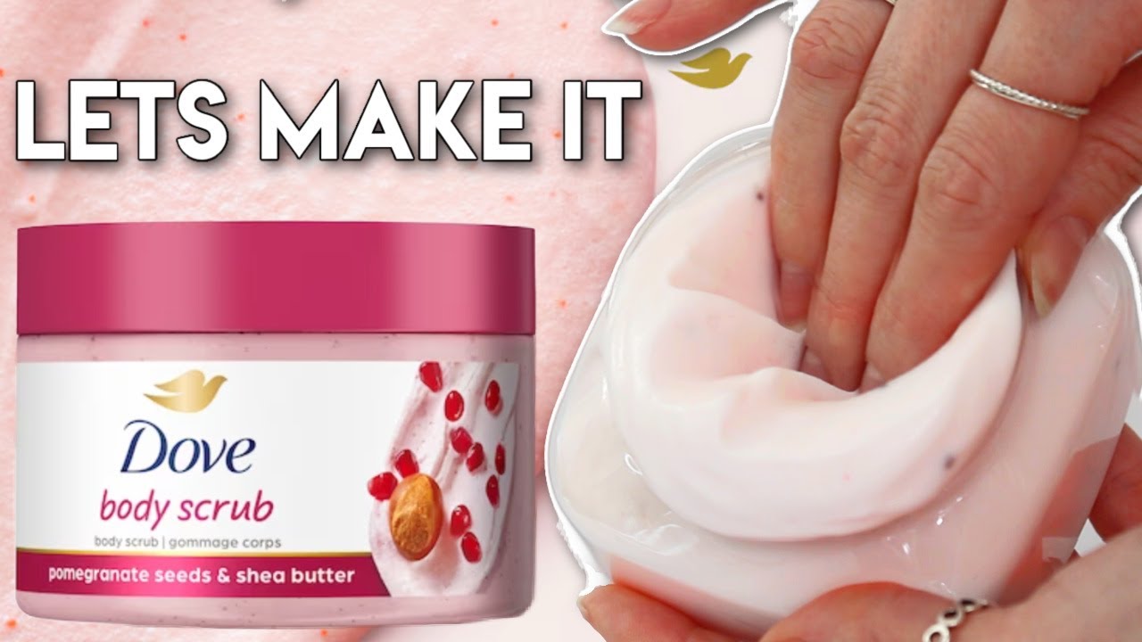 DIY Dove Body Polish Dupe - Pomegranate Seeds & Shea Butter Scrub - 
