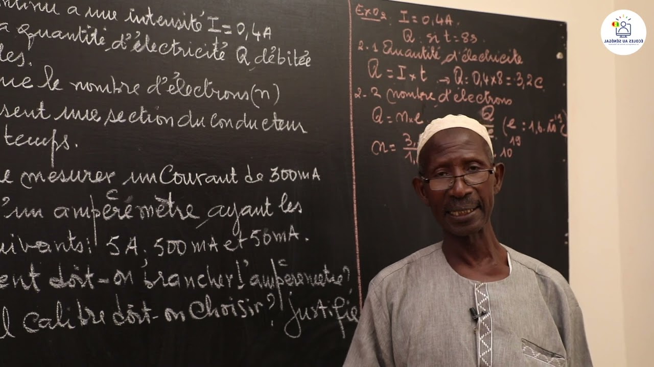 Exercices - Troisième - PC:  Correction BFEM 2000 - session normale / Suite 1 / M. Ndiaye