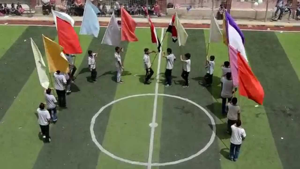 عرض الاعلام في حفل ختام النشاط الترم الثاني 2015 بمدرسة الاوائل الخاصة بني سويف