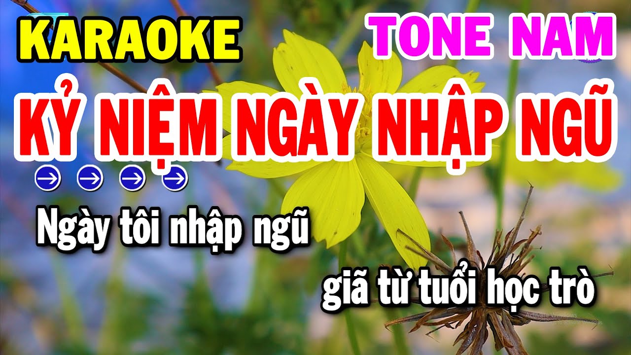 Karaoke Kỷ Niệm Ngày Nhập Ngũ Tone Nam Nhạc Sống Rumba Hay | Kho Nhạc Karaoke