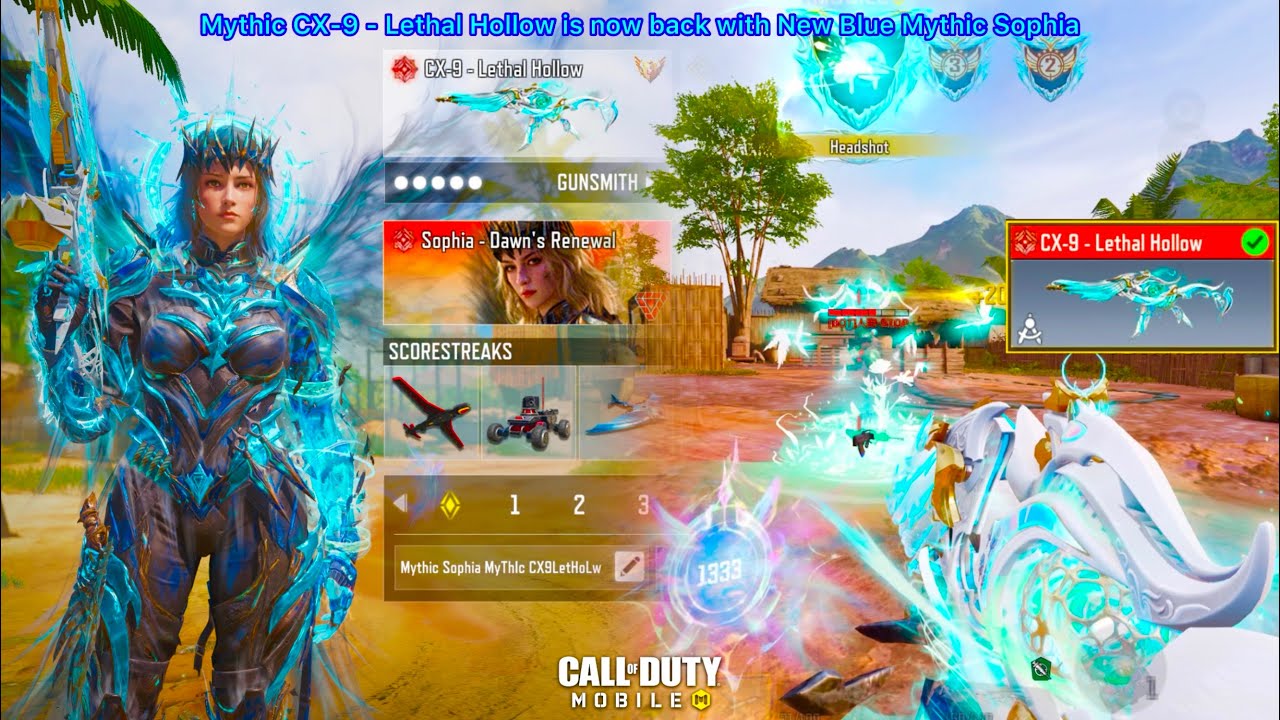 Mythic CX-9 - Lethal Hollow is now back with New Blue Mythic Sophia to demolish all CODM SND enemies