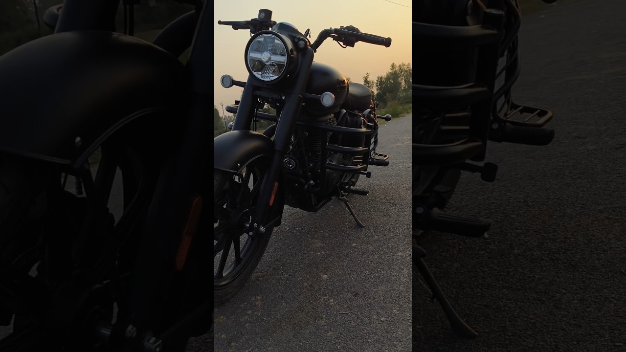 CLASSIC 350 BLACK || ATTITUDE STATUS #shorts #classic350 #royalenfield #bike #attitude #status