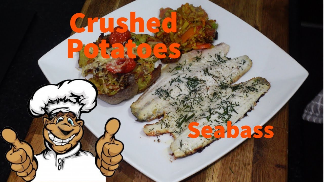 Pan fried Seabass & Crushed Potatoes #seabass