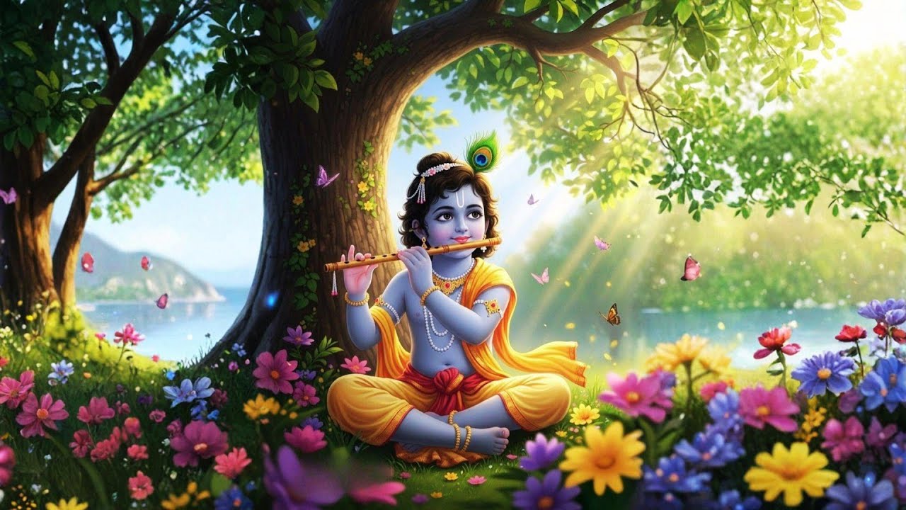 krishna flute music | Meditation, Soothing Krishna Bansuri | Calm Mind, Relaxing Soul