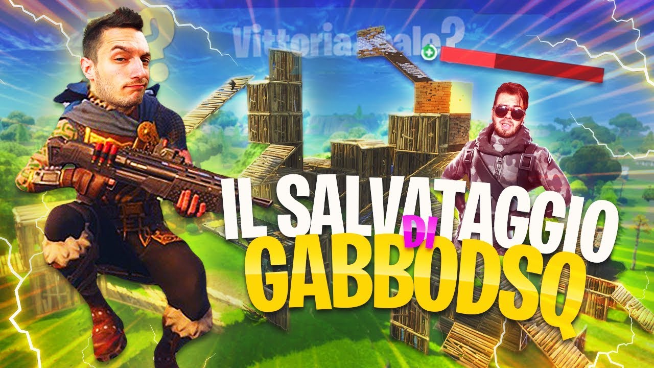 IL SALVATAGGIO DI GABBODSQ! | Fortnite Battle Royale w/Gabbo,Johnny,Mollu