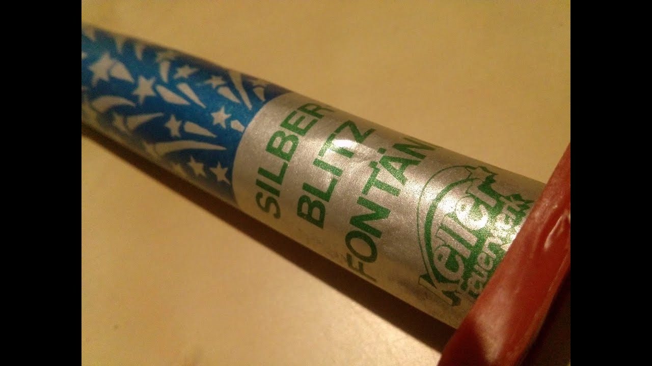 Silber Blitz Font&auml;ne - Keller Feuerwerk