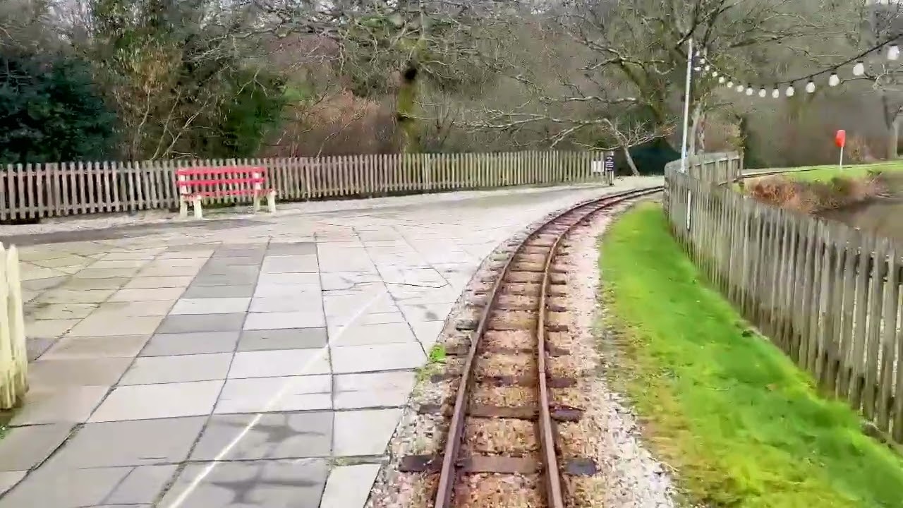 Driver POV video as first ever train pulls into Lappa Valley's new platform at East Wheal Rose