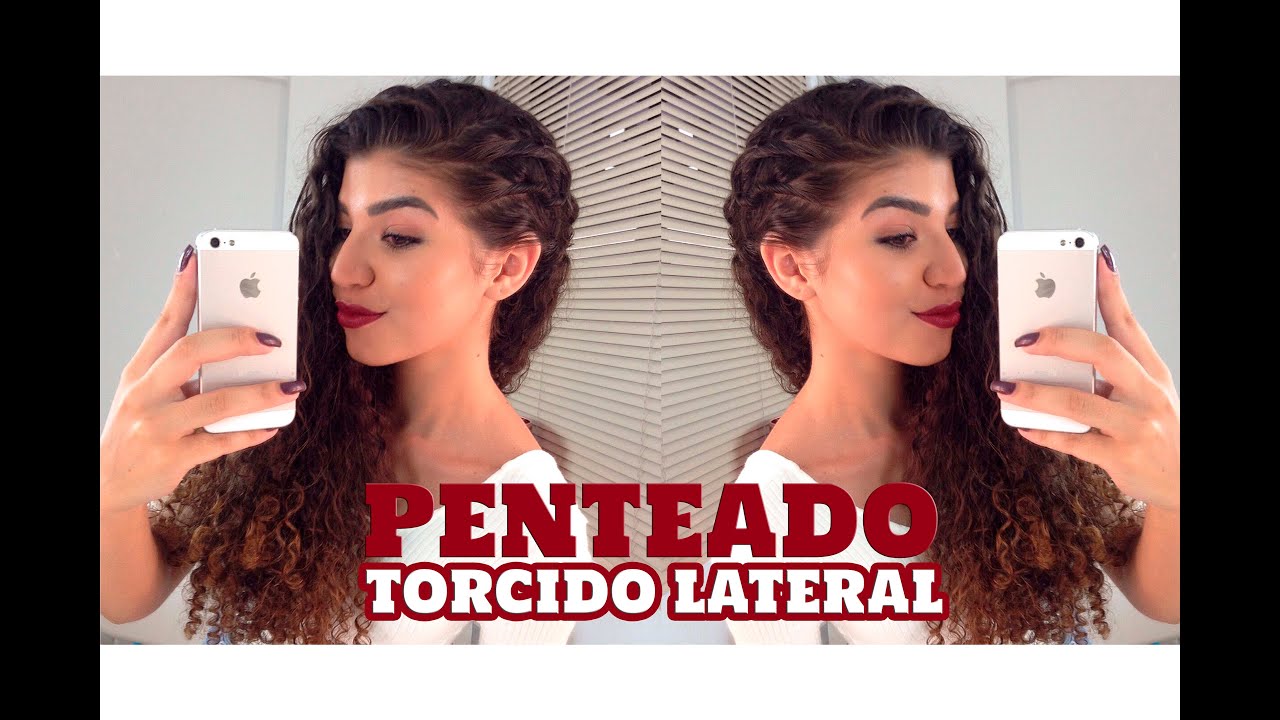 Penteado TORCIDO LATERAL para Cabelo Cacheado | Por Jessica Melo