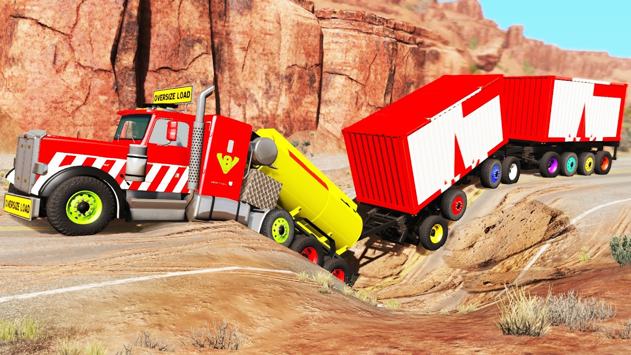 Trucks vs Potholes #77 | BeamNG.DRIVE