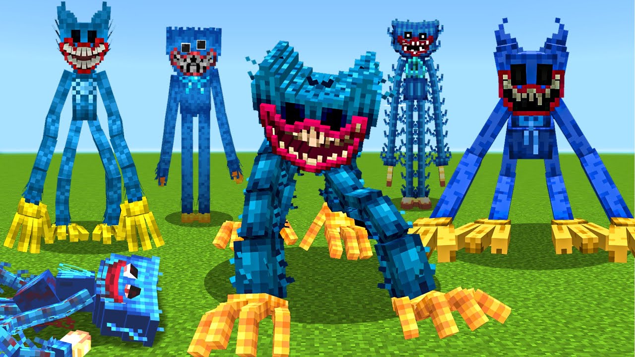 All Secret and Unique HUGGY WUGGY Addons in Minecraft | ADDON DOWNLOAD
