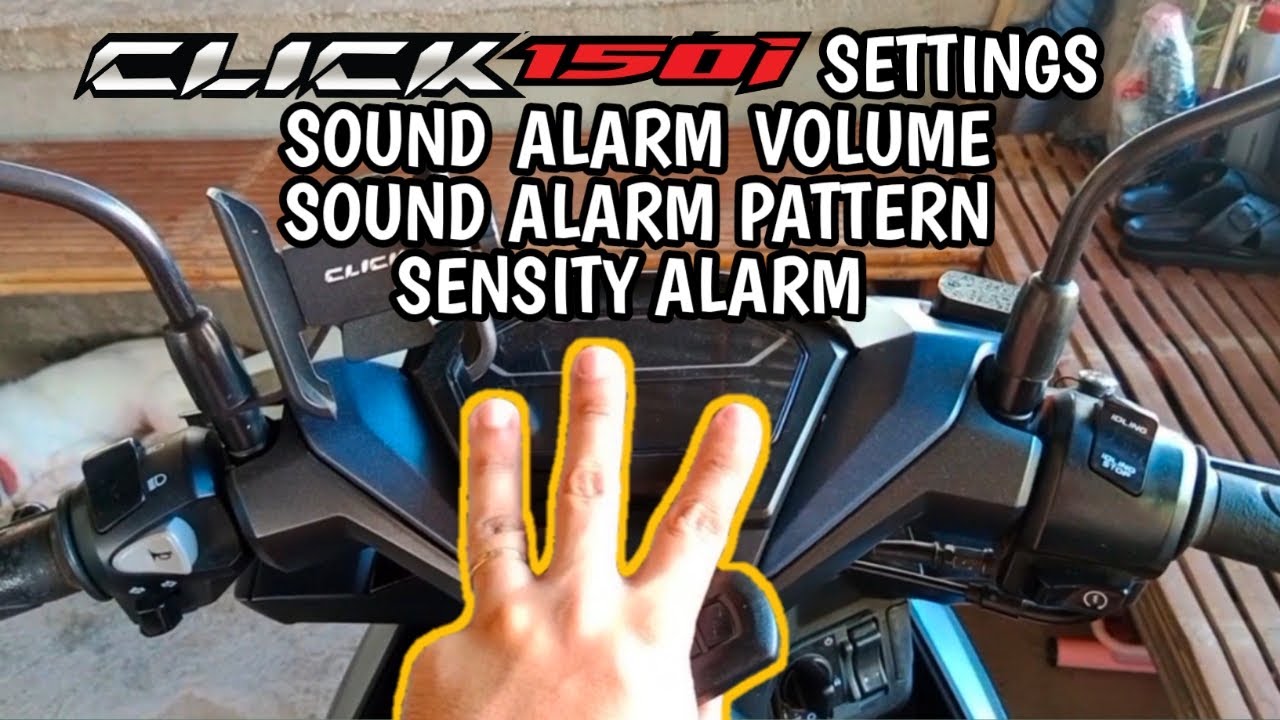 SOUND ALARM VOLUME, SOUND ALARM PATTERN & SENSITIVITY ALARM | HONDA CLICK 150i v2
