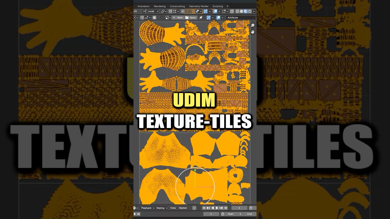 Blender: UDIM Texture Tiling