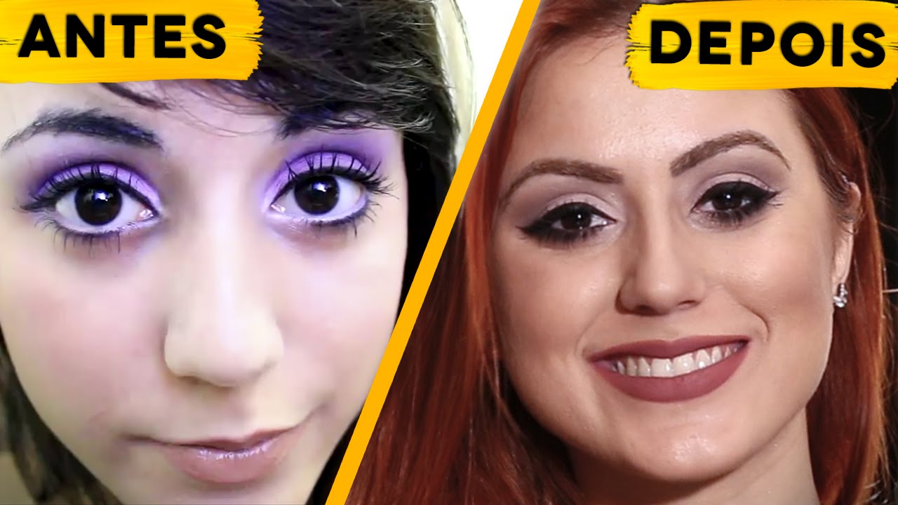COMO EU ME MAQUIAVA: ANTES X DEPOIS (CENAS FORTES) 💩