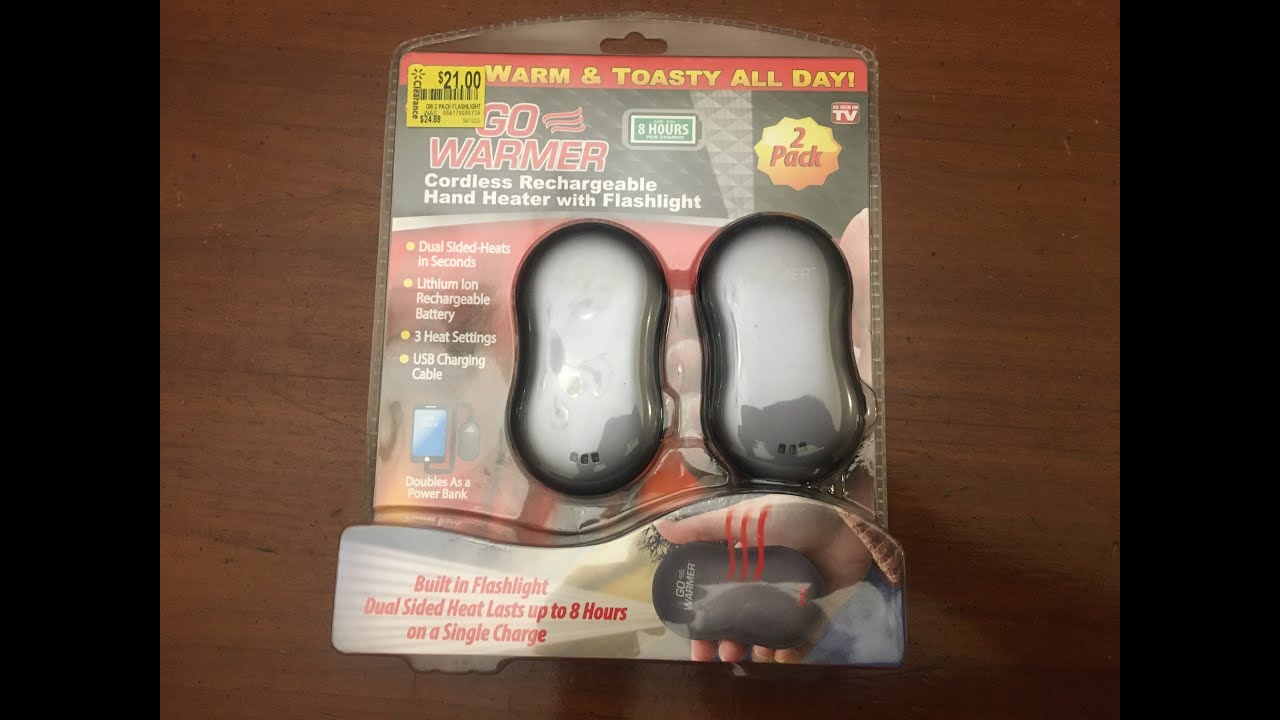Walmart Clearance Go Warmer Warm and Toasty Hand Heater with Flashlight Power Bank