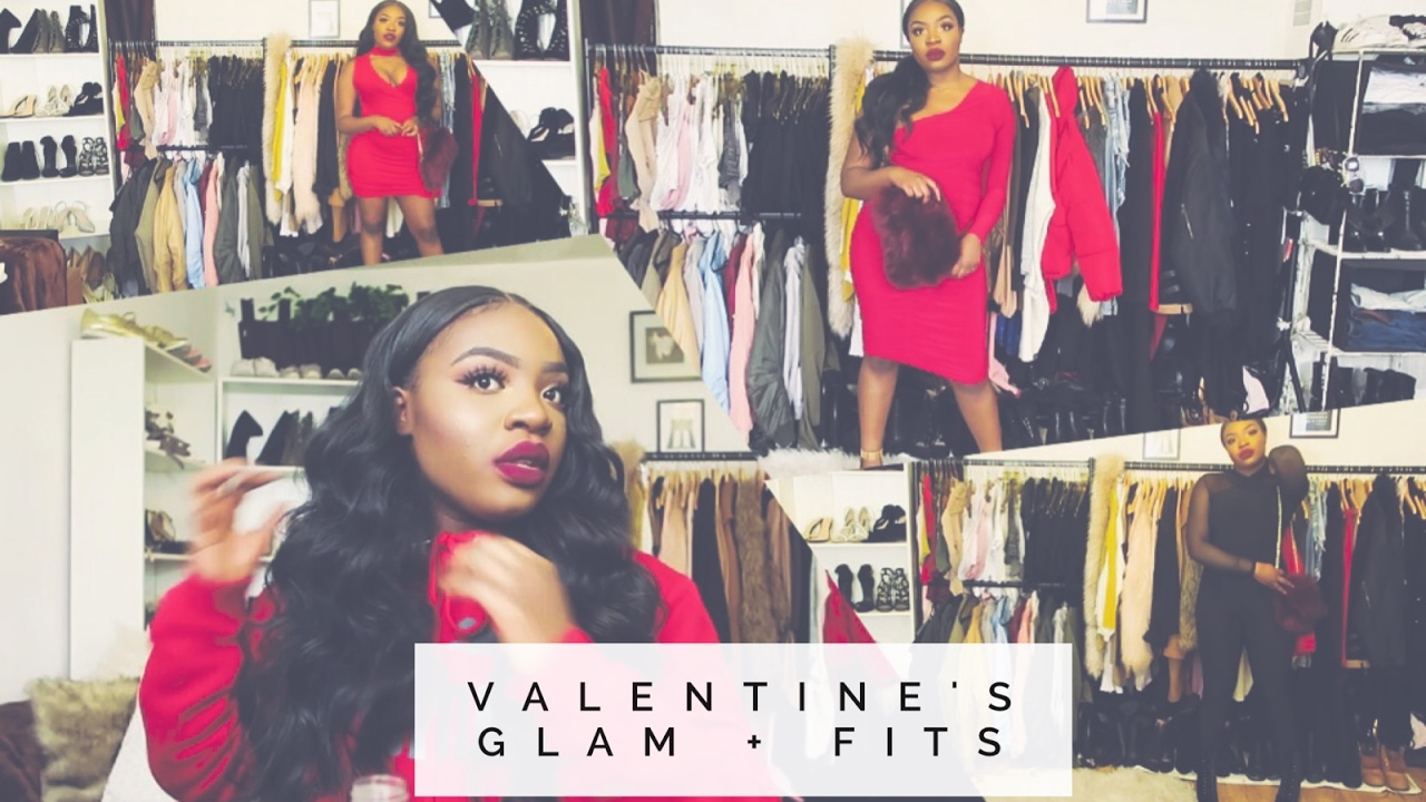 VALENTINE'S DAY MAKE UP, HAIR + OUTFITS | AnnieDrea