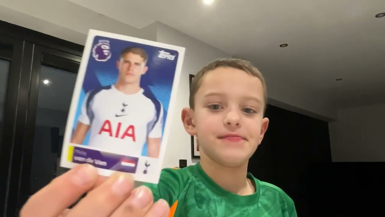 Opening an Eco Pack of Topps Premier League Stickers