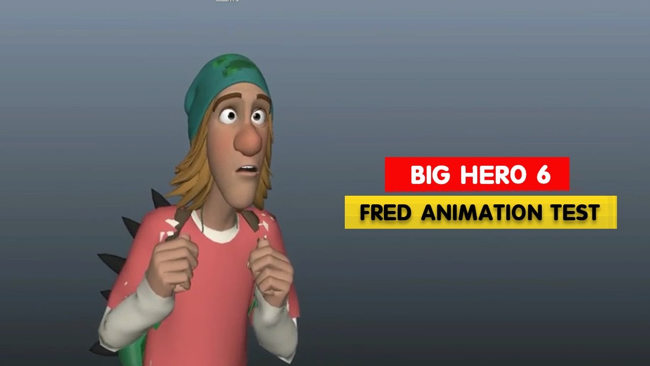 Big Hero 6 - Fred Animation Test - Animation Breakdown - 3D Animation Internships