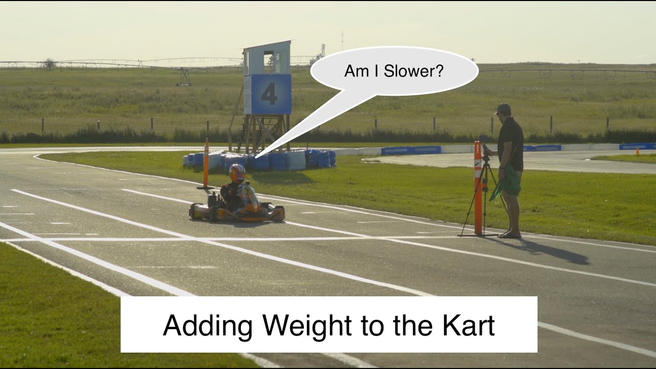 Are Fat Drivers Slower?  - Adding weight to your Kart!