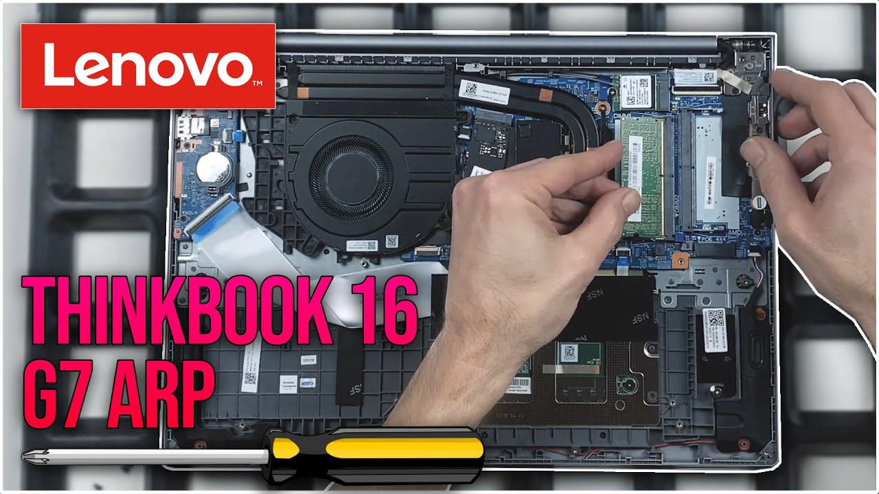 Lenovo ThinkBook 16 G7 ARP von innen - RAM, SSD, Akku, Lüfter wechseln