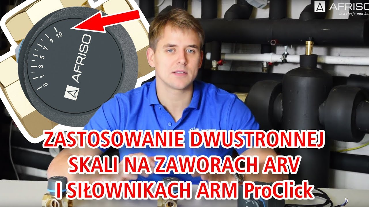 Jak wybrać odpowiednią skalę na zaworach ARV ProClick i siłownikach ARM ProClick - AFRISOpl
