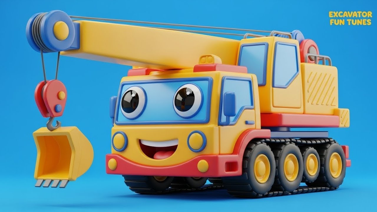 🏗️ Construction Trucks Adventure – Fun Kids Song with 3D Animation!