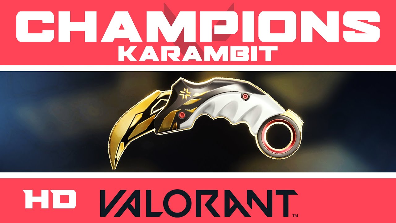 Champions Karambit | VALORANT KNIFE SKIN | New Champions 2021 Skins Showcase